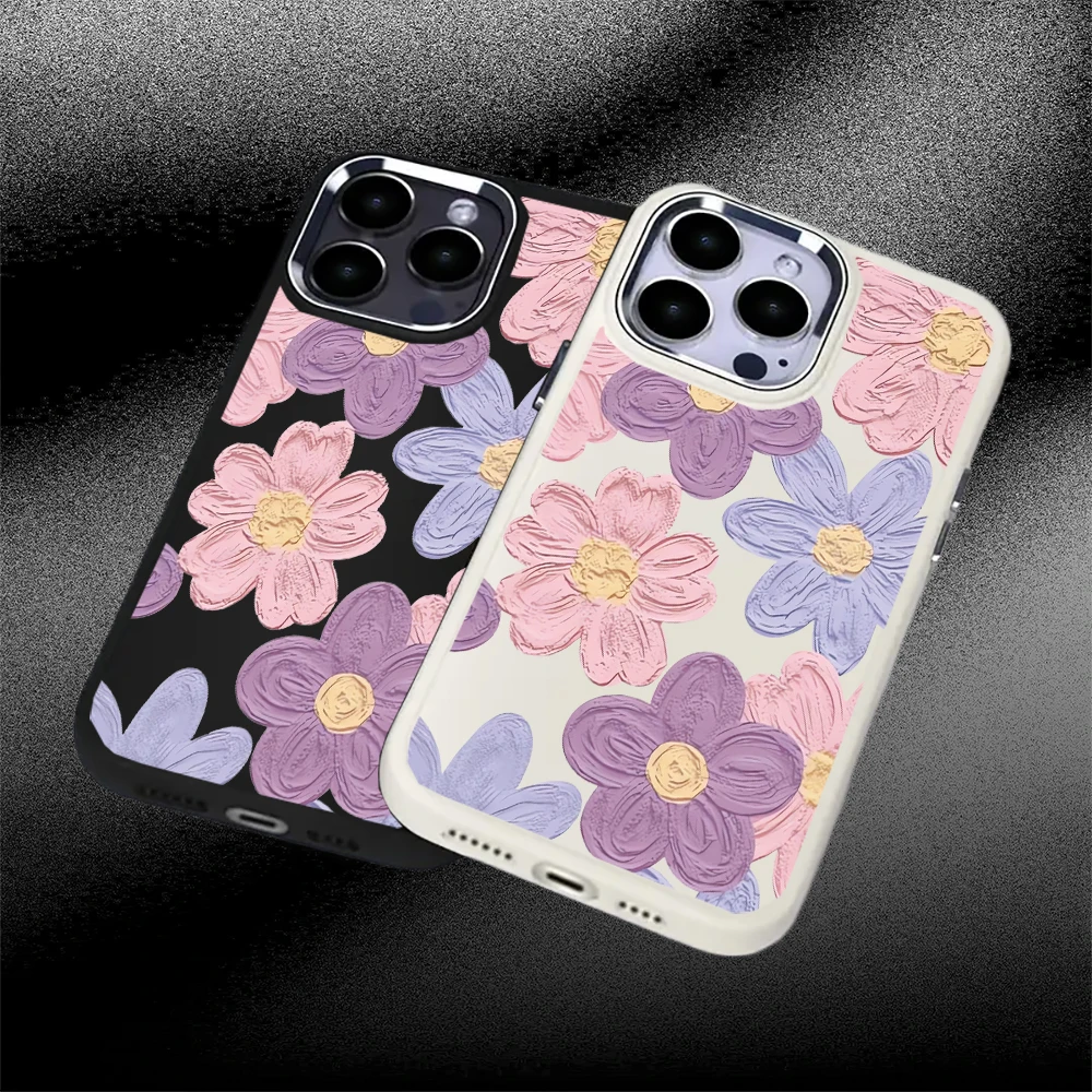 

New design flower pattern case,suitable for iPhone16Pro Max/iPhone16Pro/iPhone16/ iPhone16 Plus to iPhone11 12 13 14 15 series