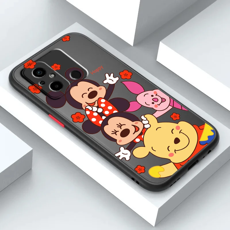 Anime Winnie The Pooh For Xiaomi Redmi 12 12C 10 11A 10X 10C 9C 9A 9AT 9 8A 8 Frosted Translucent Hard Phone Case Phone Case image 3