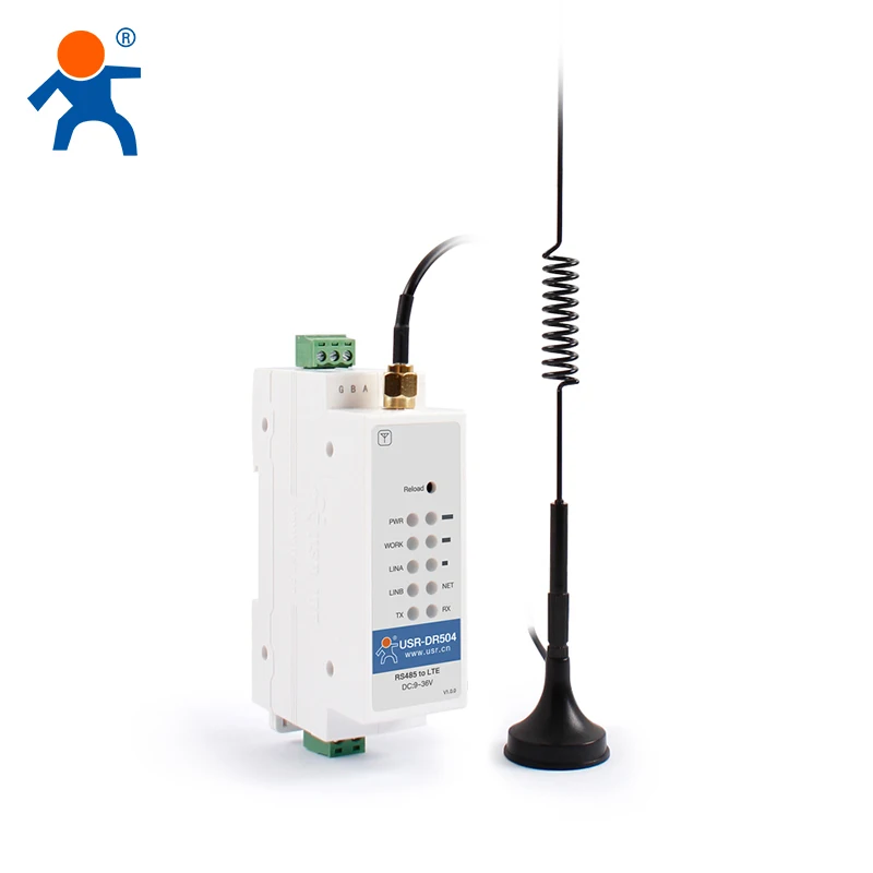 

USR-DR504-EUX Din-рейка GSM GPRS 4G LTE Modbus Модем RS485 to 4G Модем Европа/Сельский Восток/Африка/Корея/Таиланд/Индия