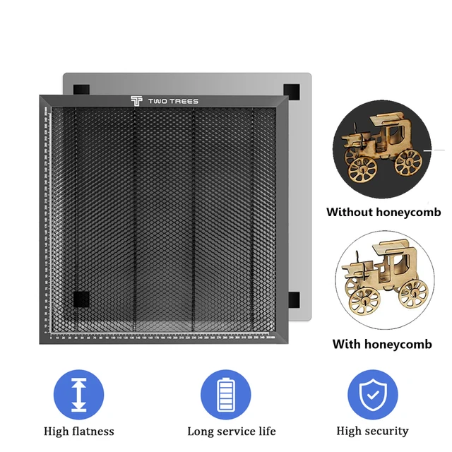 Części do urządzeń laserowych Stół roboczy o strukturze plastra miodu do maszyny do cięcia CO2/grawera laserowego TT-5.5S 320x220/300x300/400x400/430x400mm