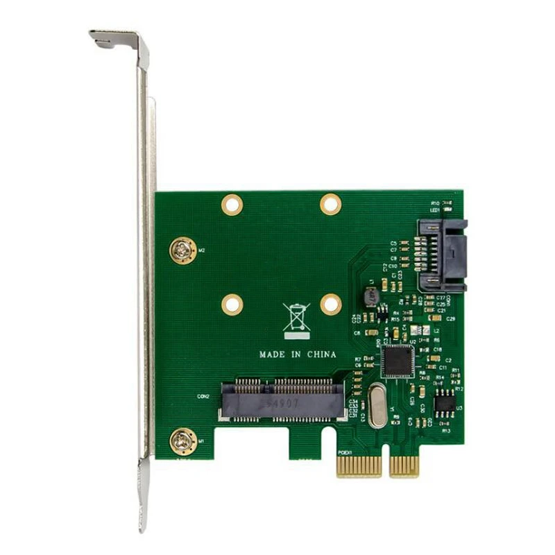 Carte D'Extension de Disque Dur PCI-E SATA 3.0 MSATA NGFF 6Gbps SSD Convertisseur Carte D'Extension D'Extension ASM1061 Puce