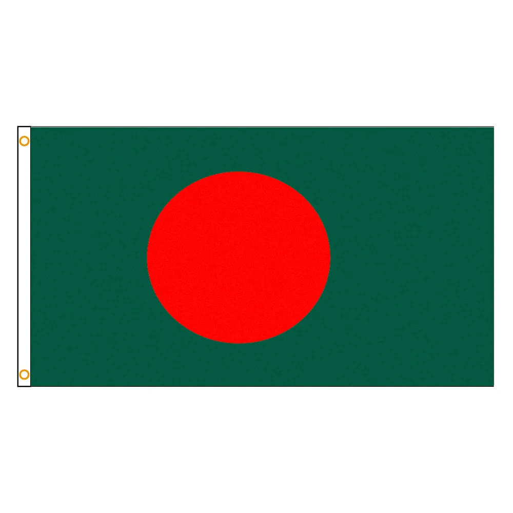 90X150cm Bengal Bangladesh Flag Polyester Banners National For Home Decoration