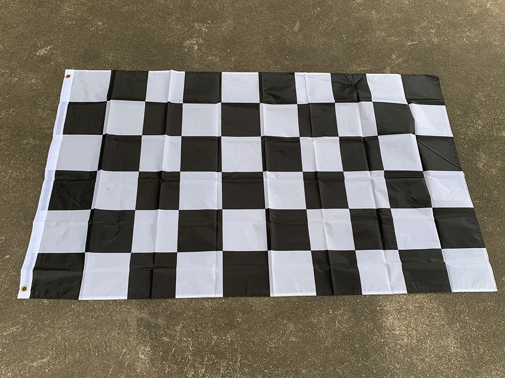 Z-ONE FLAG  3*5FT Racing Flag 90x150cm  high quality polyester double side hanging Racing checkered Flag