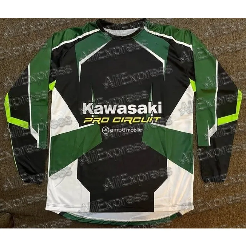 

Kawasaki 2025 New Arrivals Men's Motocross Jerseys Long Sleeve Motorcycle #51 UILLOPOTO Customizable Moto Sports Clothing