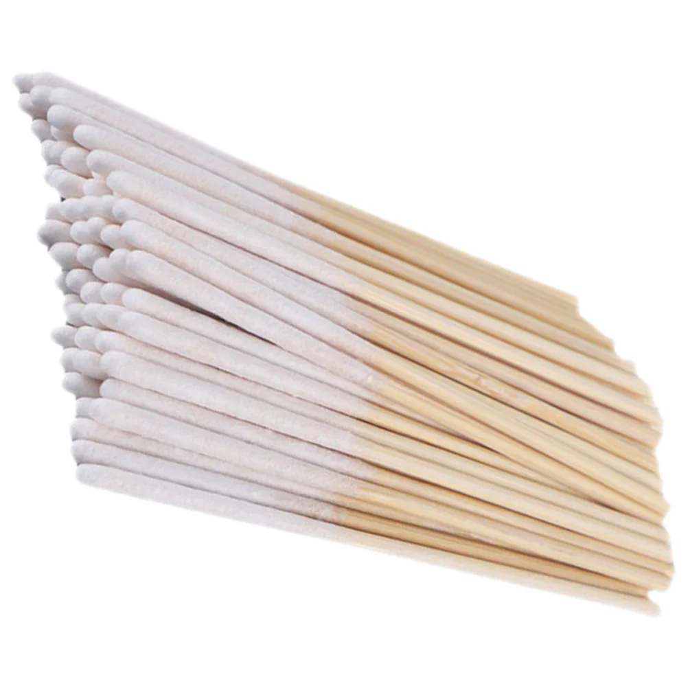 60 Pcs Medical Q Sticks Cotton Beauty Applicator Cotton Swab Makeup Accessories Care Ear Cleaning Eyebrow Accessory Bamboo Women