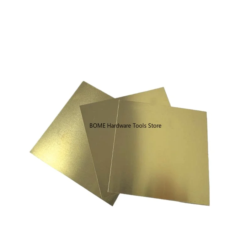 1pc 0.1/0.2/0.3/0.4/0.5mm Thickness Brass Sheet Metal Thin Foil Plate Shim Industry Materials For Metalworking Welding