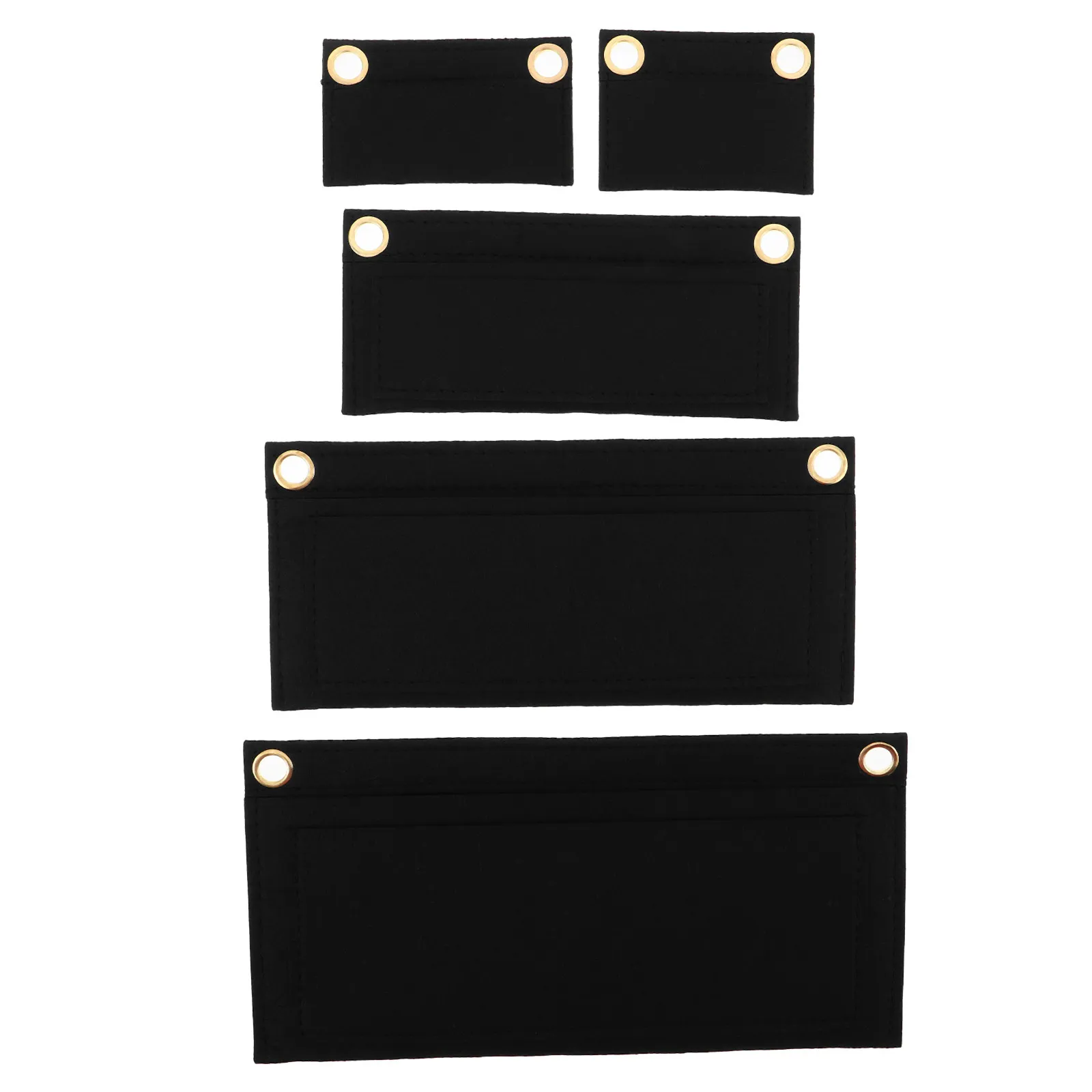 

5Pcs Felt Purse Organizer Insert Multi-Pocket Purse Divider for Handbags Clutch Wallet Organizer Pouch Travel Accessories