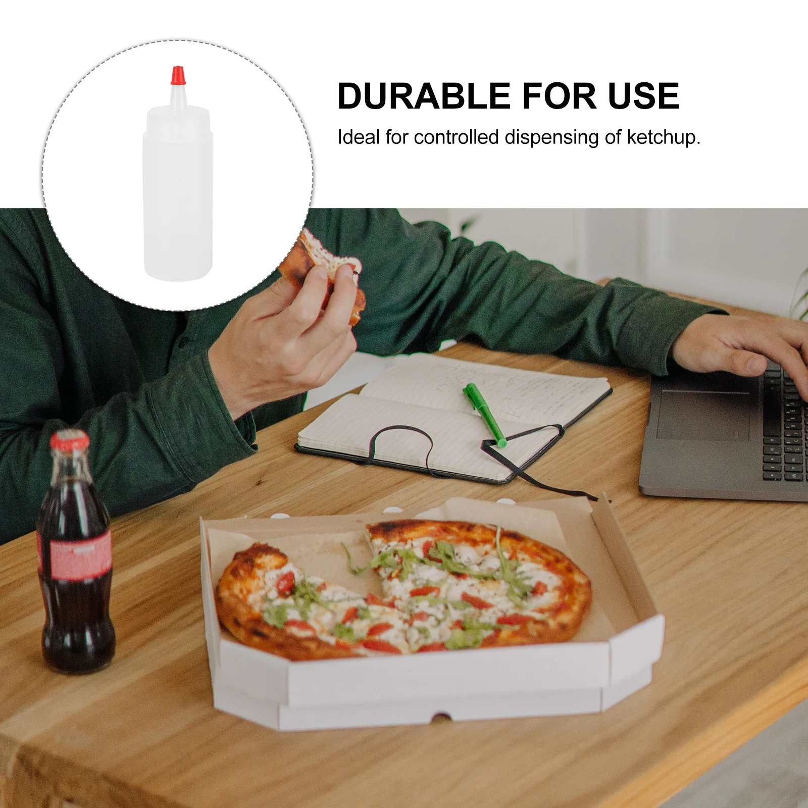 

10pcs 120Ml Squeeze Bottle Plastic Condiment Dispenser Waterproof High Temperature Resistant Sauce Bottle With Cap For Ketchup