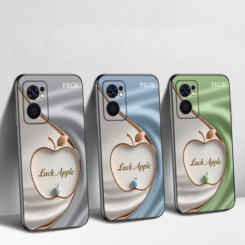 Silky Lucky Golden Apple для OnePlus 8 9 11 12 13 10 Pro 9RT 8T 12R Ace 5 2V Nord CE 2 4 Lite N20 SE 30 N200 Мягкий чехол из ТПУ для телефона