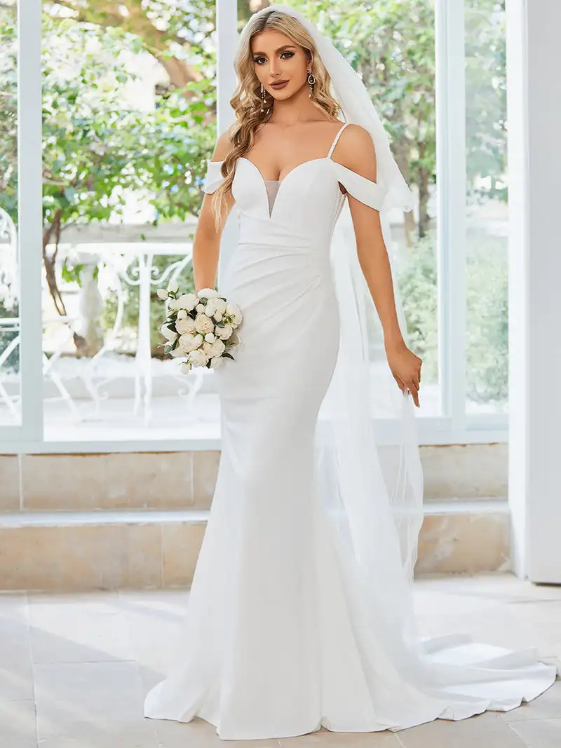 elegant-wedding-dresses-off-shoulder-deep-v-neck-high-stretch-hidden-zipper-ever-pretty-2024-of-mermaid-a-line-white-dresses