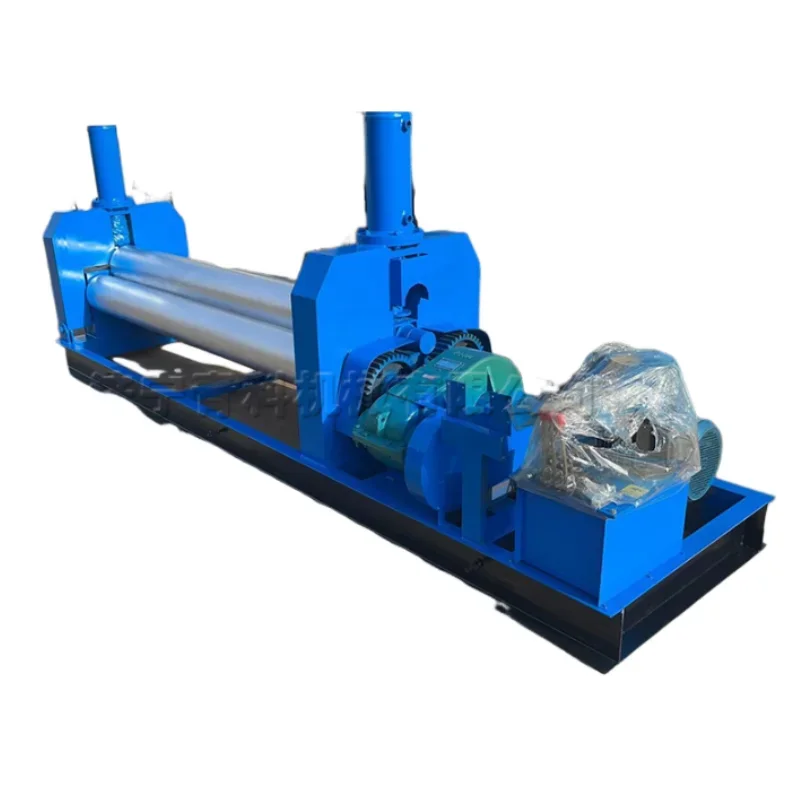 

1~8mm plate rolling machine Horizontal symmetric three-roller plate rolling machine 2000mm wide hydraulic plate rolling machine