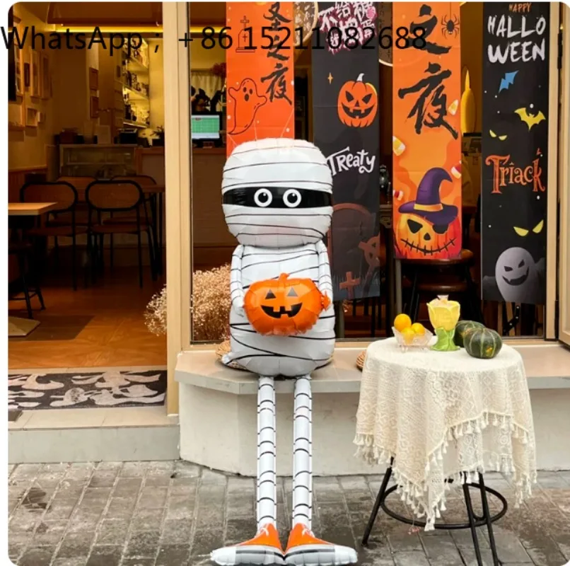 SCY Halloween Ornaments Pumpkin Mummy Balloon Arrangement Dress Up Props Scene Ambience Ornament