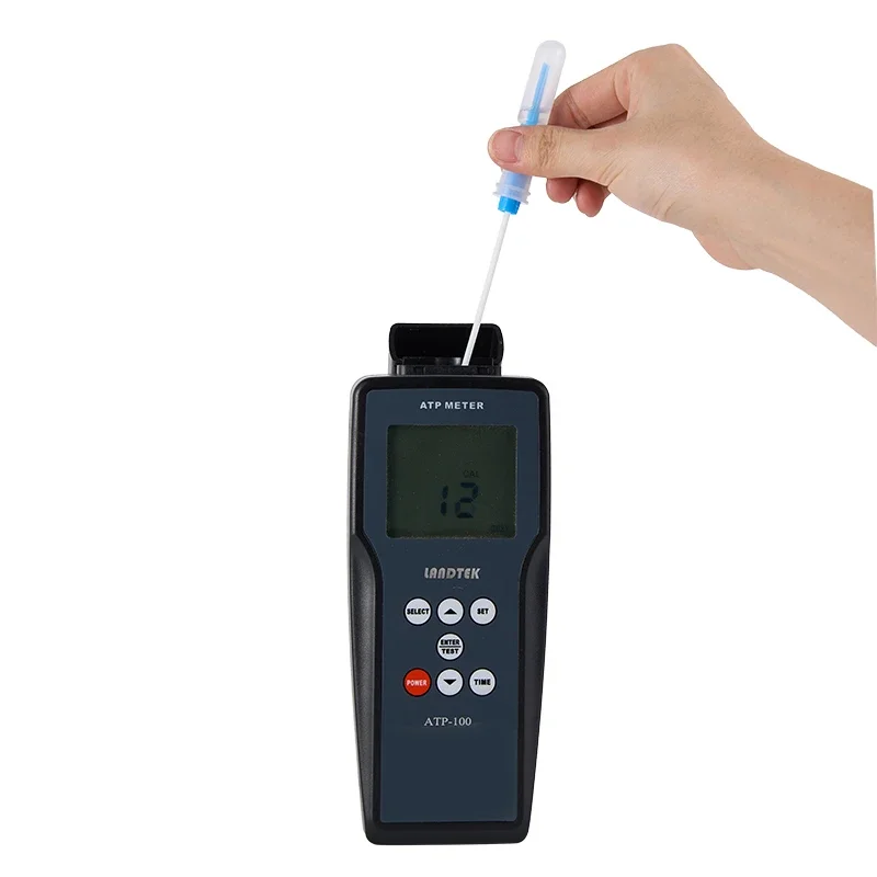 Digital Display ATP Fluorescence Bacteria Tester ATP-100 0RLU ~ 9999 RLU Food Medicine Microbiology E.coli Fluorescence Tester