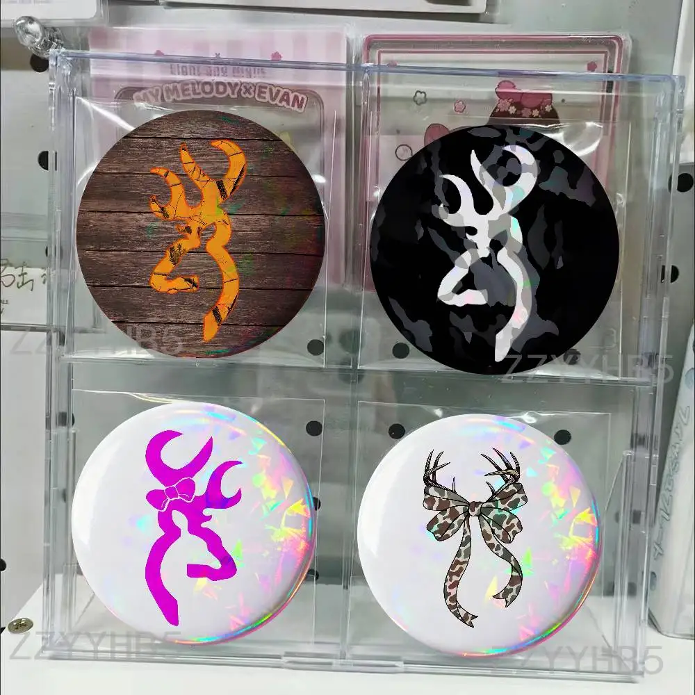 

B-Browning Cool Tinplate Pins Round Handmade Brooches for Backpack Accessories Collection Badge 58mm 44mm 32mm 75mm 25mm