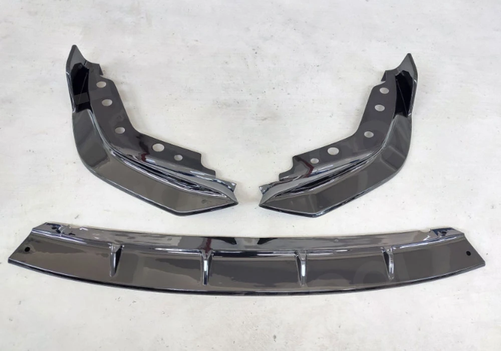 3 Series Front Bumper Lip Spoiler For BMW G20 G28 2019 2020 PP Black Head Chin Shovel Car Styling - Image 2