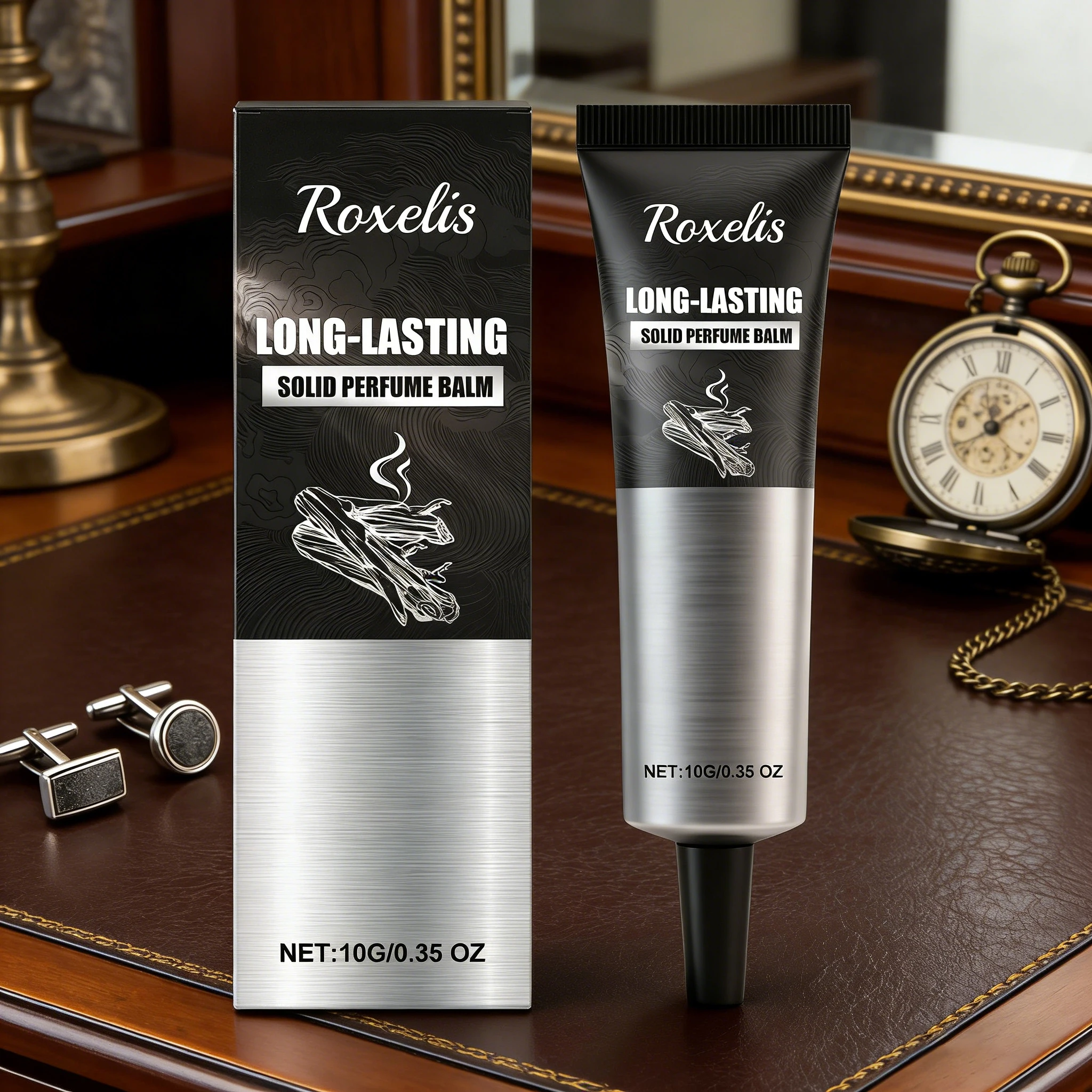 

10G Men' s Woody Solid Perfume Balm Natural Fresh & Elegant Fragrance Long Lasting Charming Aroma Portable Men's Fragrance Balm