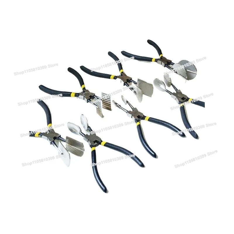 Glass Flattening Shaping Straight Pliers Burning Glass Hand DIY Tool Light