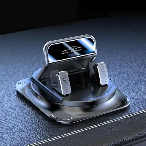 Universal Dashboard Cell Phone Bracket, Non-Slip Silicone Phone Holder with Flexible 360° Rotation for Safe Head-Up Navigation