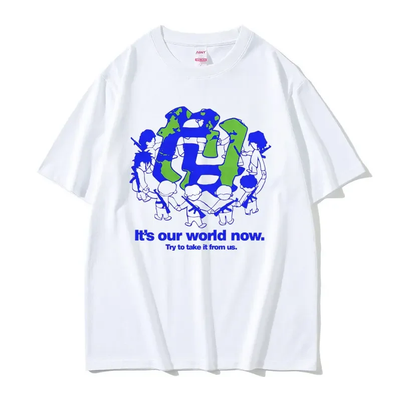 RR KanKan WoRRld Tshirt Kankan Really Rich It's Our World Now Try To Take It From Us T-shirt Men Women Kpop Oversized Tee Shirt