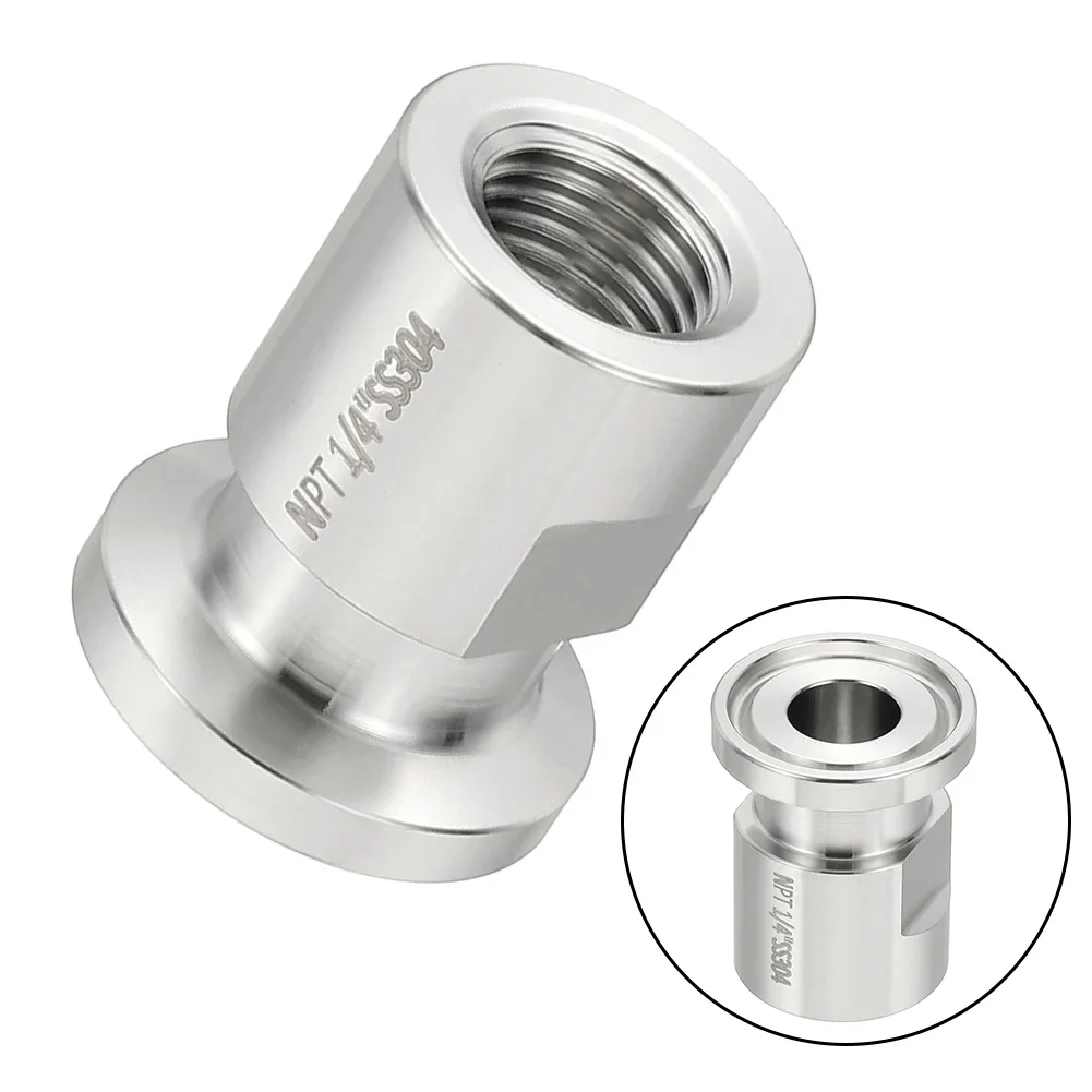 

Переходник Tri Clamps 1/2 дюйма TC, фитинги Tri Clamps к адаптеру NPT 1/4 с внутренней резьбой, санитарная нержавеющая сталь, наконечник 25,4 мм