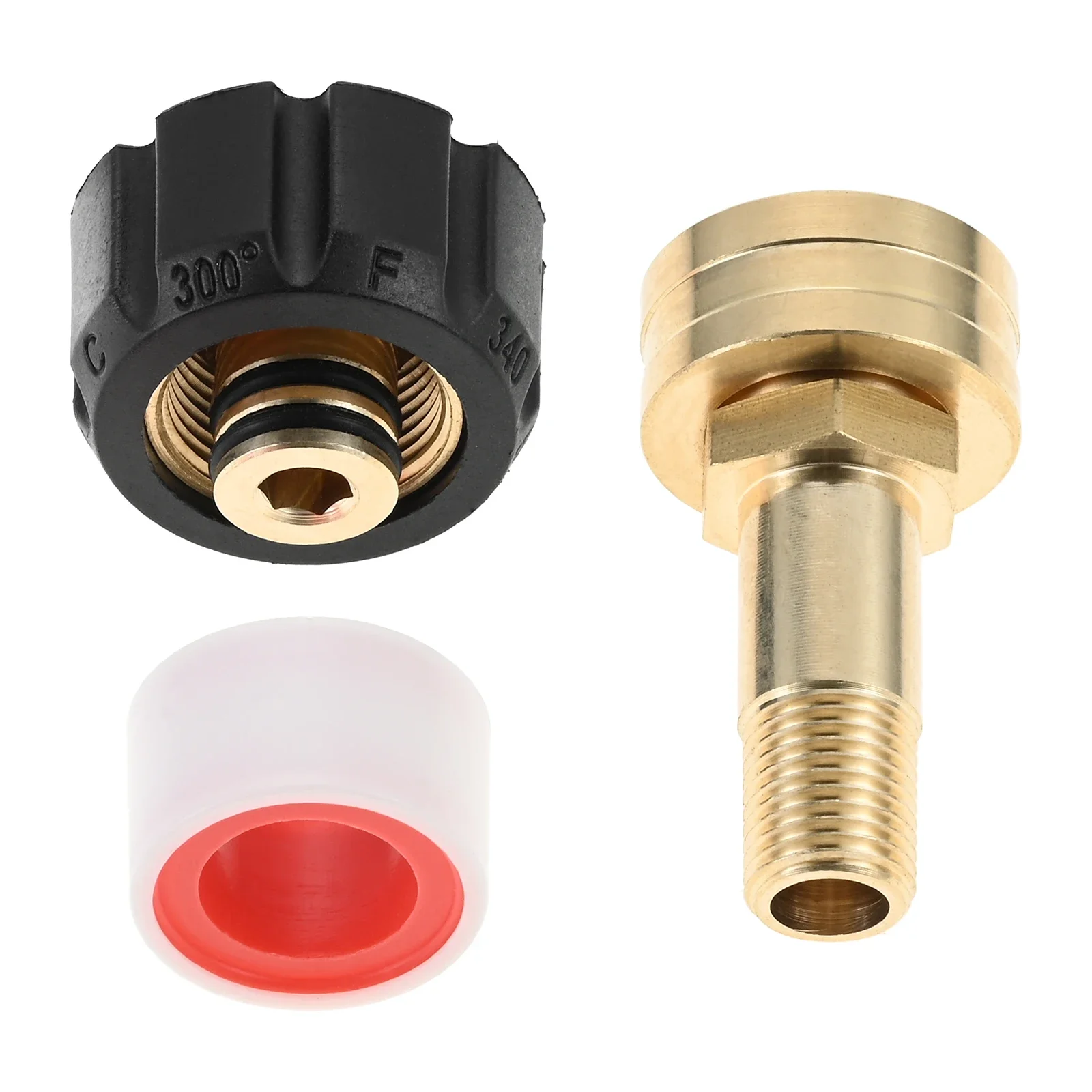 Brass and Plastic Garden Hose Adaptor M22 To 14mm X 3/4 Inch Female Garden Water Hose Connector for Pressure Washer Spray Gun