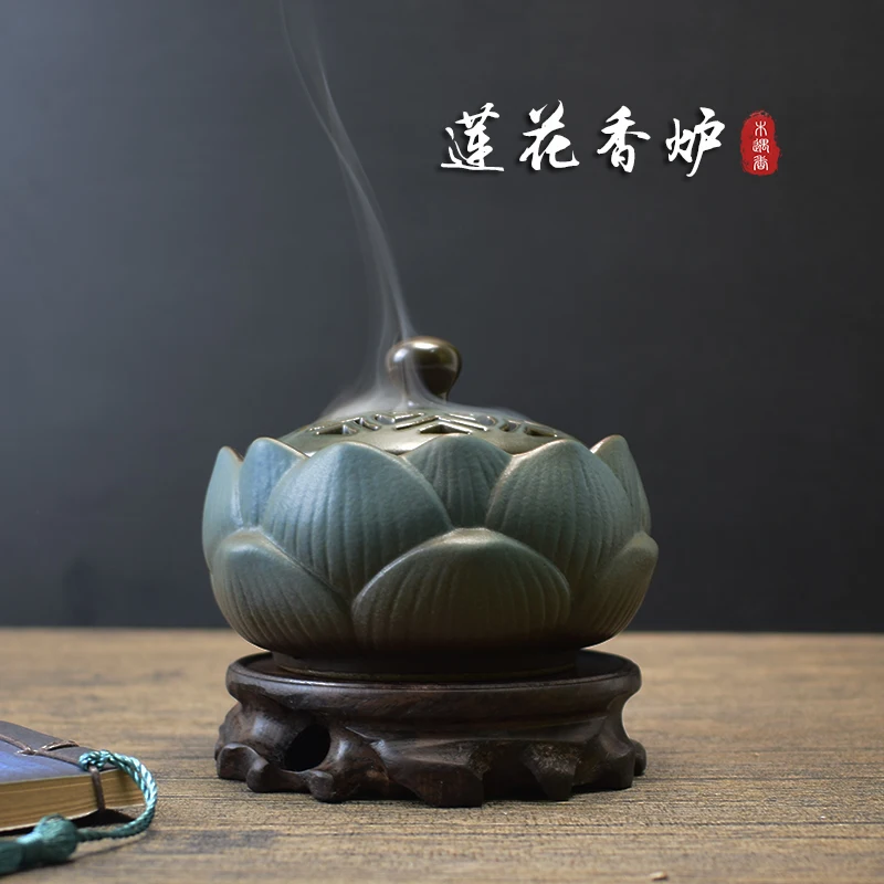 

Incense Burner Creative Retro Ornaments Zen Incense Burner Mosquito Repellent Living Room Home Indoor Sandalwood