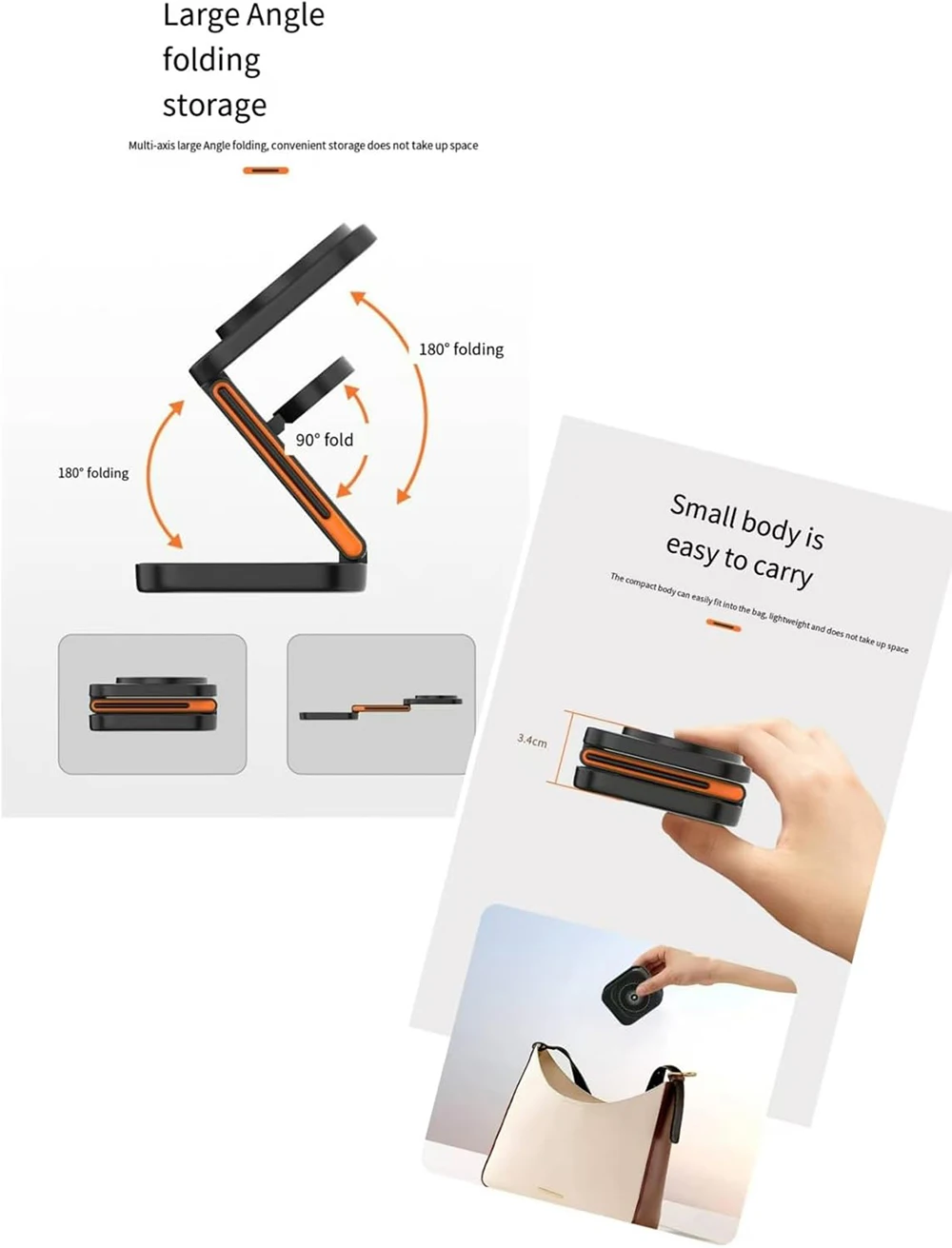 شاحن لاسلكي مغناطيسي 3 في 1 لأجهزة Apple محطة شحن سريعة لهاتف iPhone 16/15/14/13/12/Apple Watch/AirPods 3/2