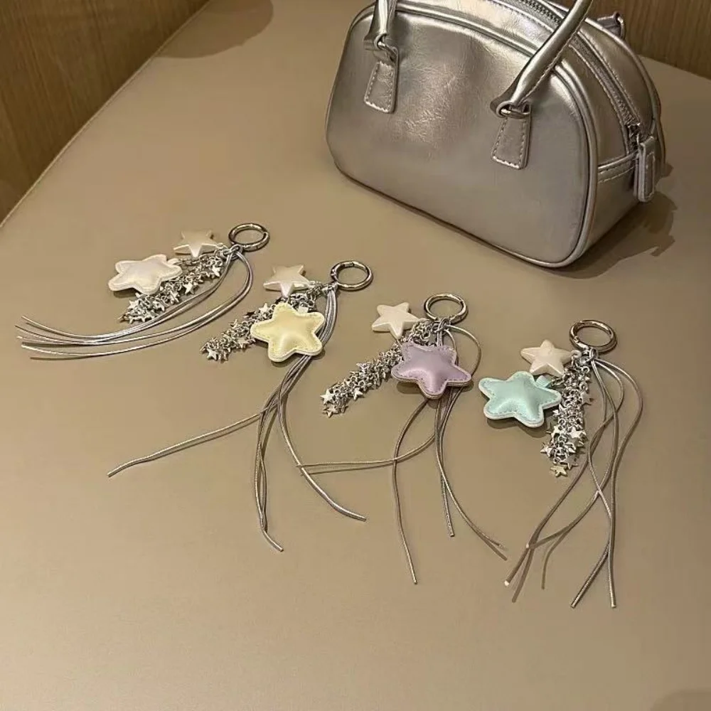 

[4A20] Кожаная подвеска в виде звезды, креативный персонализированный брелок, подвеска на рюкзак, высококачественная новая ниша