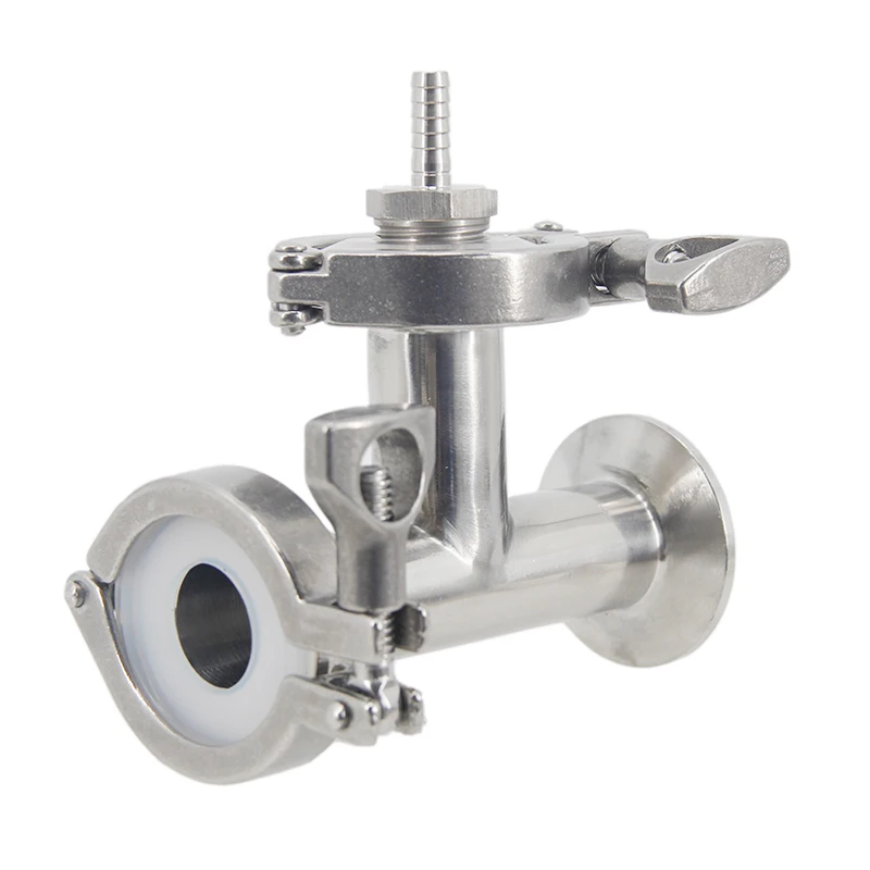 Inline Oxygenation/Aeration Assembly 1.5 Inch Tri Clamp 2.0 Micron Oxygenation Stone 1/4\