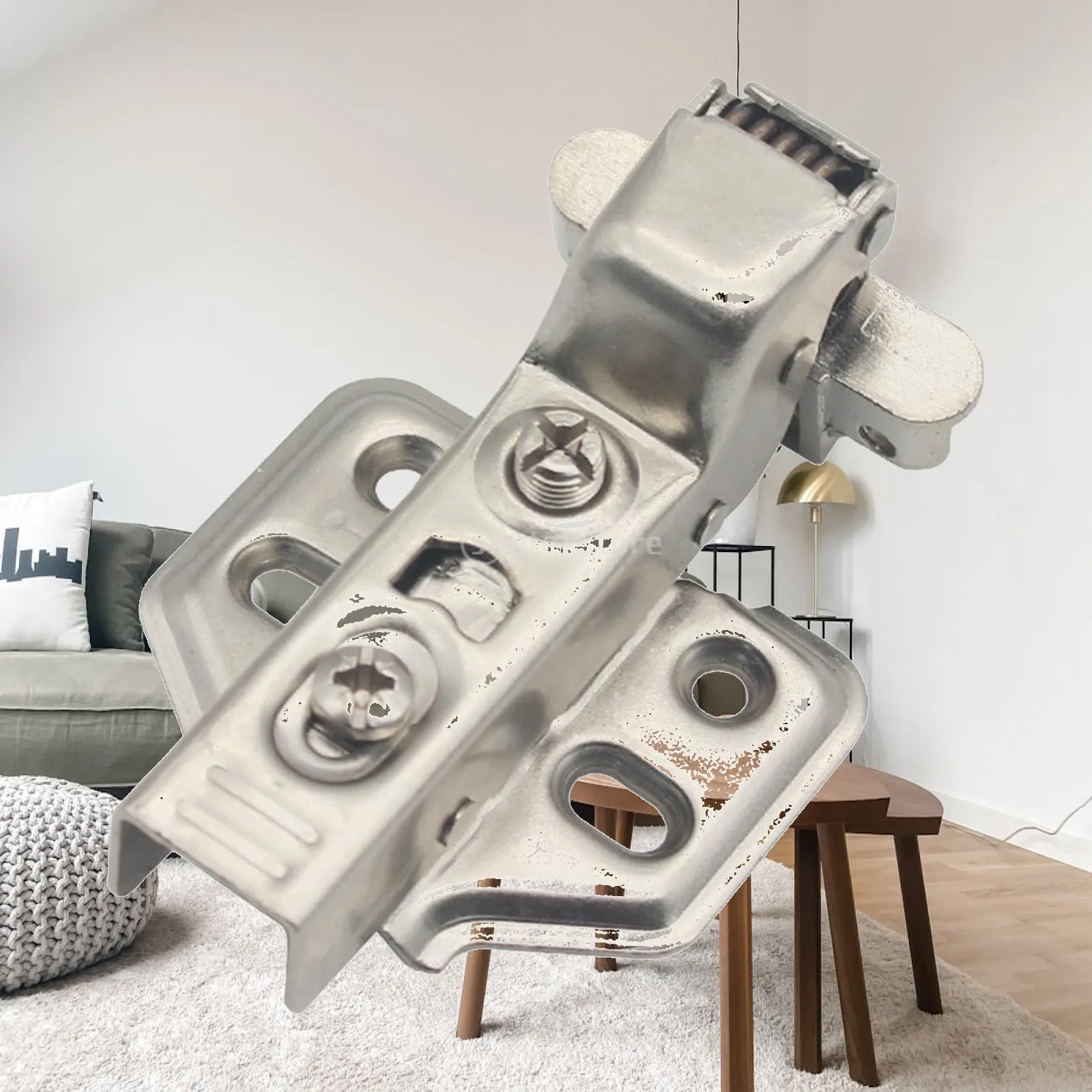 Aluminum frame hinge, hydraulic hinge, easy to install, mute, sturdy hardware