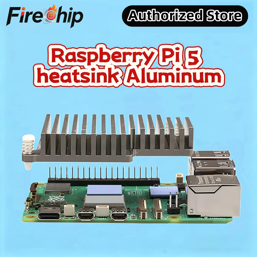 FireShip Raspberry Pi 5 Heatsink Aluminum Alloy Material,Thermal Conductivity, Excellent Corrosion Resistance