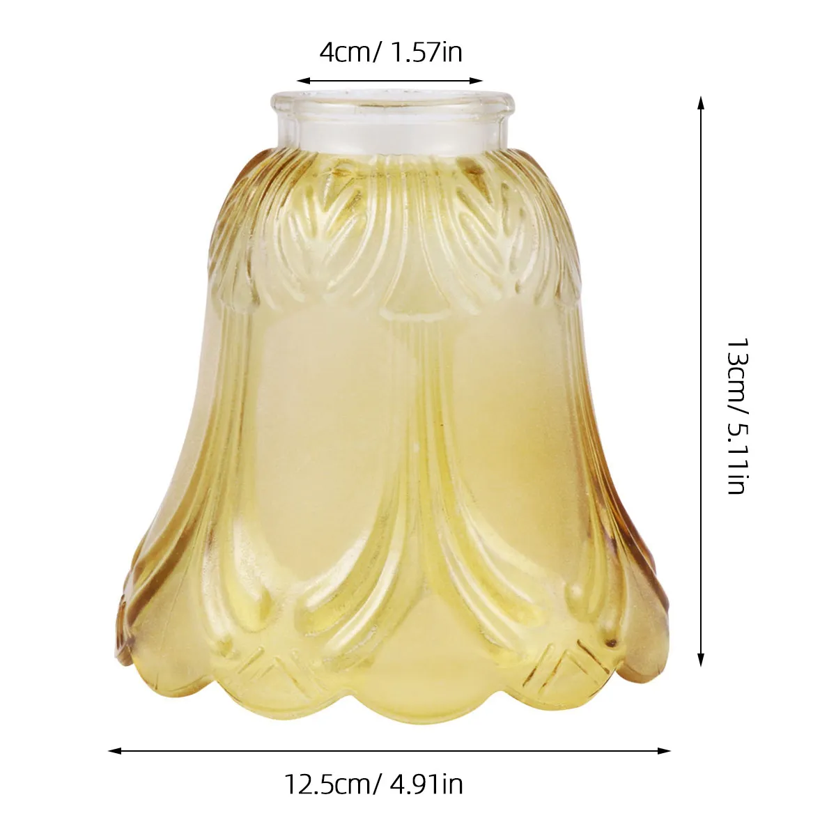 Glass Lamp Shade Replacement Frosted Bell Globe Light Cover for Ceiling Pendant Wall Light Fixtures Warm Glow