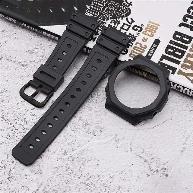樹脂ストラップ + ケースカシオg-shock GA-2100 GA-2110交換バンド