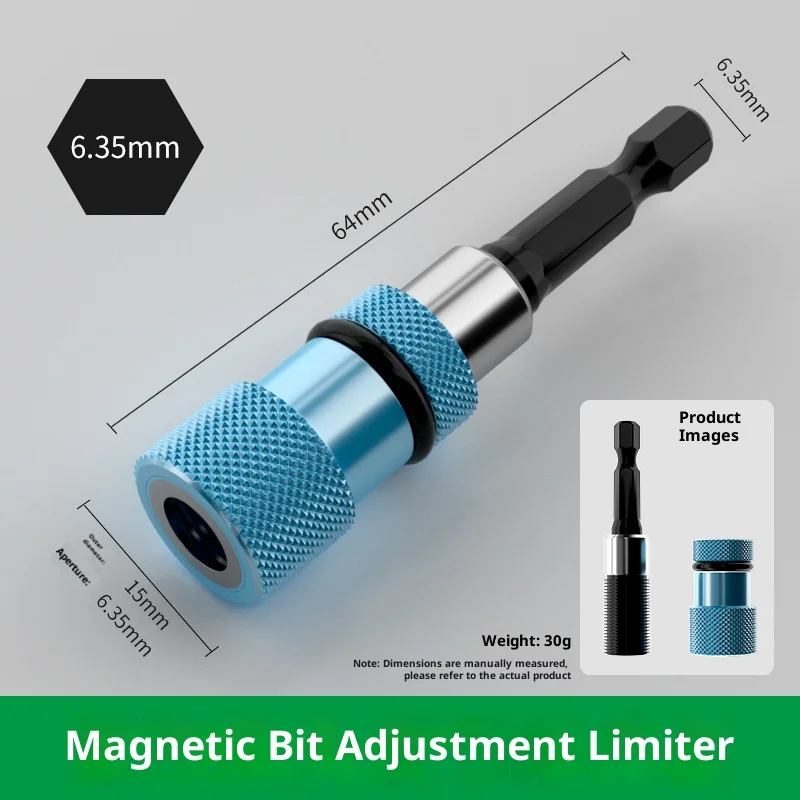 

1/4 держатель электрических отверток из нержавеющей стали, шатун, магнитный предел, регулируемая глубина расширения, насадки для шлифовального станка