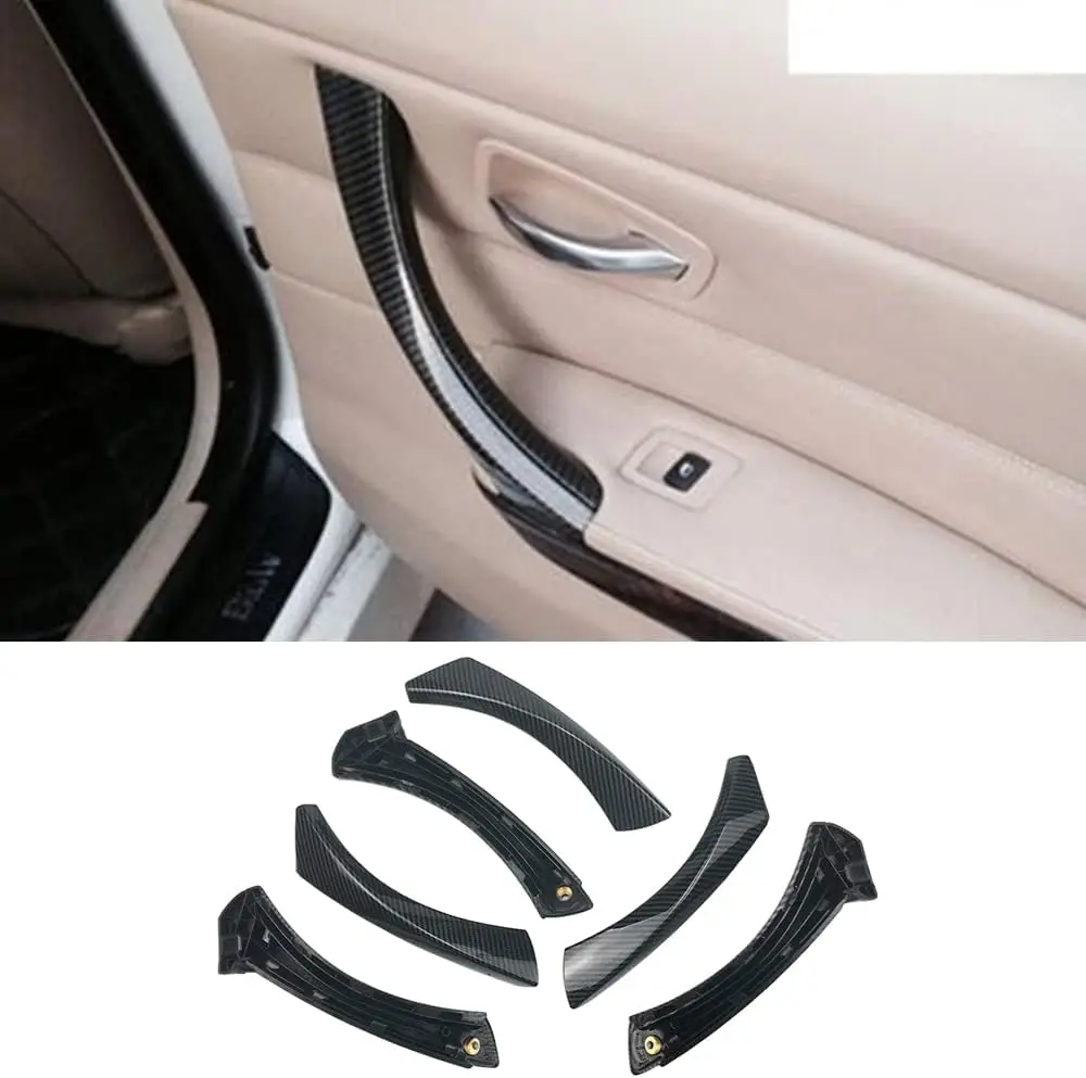 

Car Carbon Fiber E90 E91 Door Replace Cover Car Door Handle For BMW 3 Series 323i 325i 328i 330i 335i 2005-2012