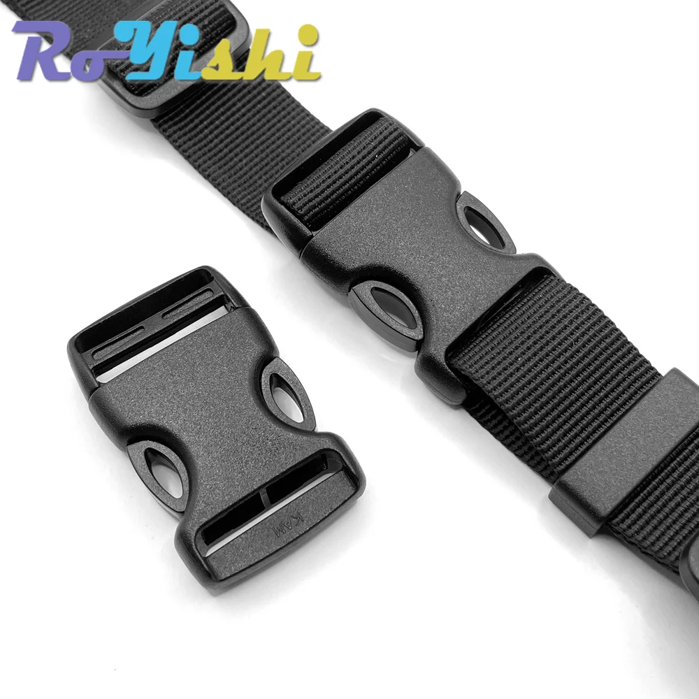 20mm 25mm 32mm 38mm 50mm Plastic Buckle black Arched&Inner Detach Buckle For Backpack Straps Outdoor Sports Backpack