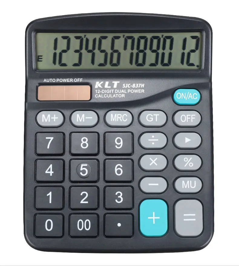 

Dual Power Desktop Office Calculator 12-Position Large Button Solar Science Calculator