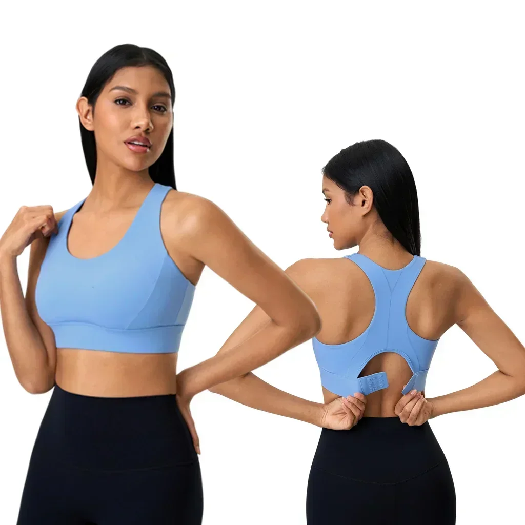 Lemon Women Sports Fitness Bra High Impact Sports Bra Shockproof Push-up Pad Sports Vest Breathable Yoga Underwear Running Vest