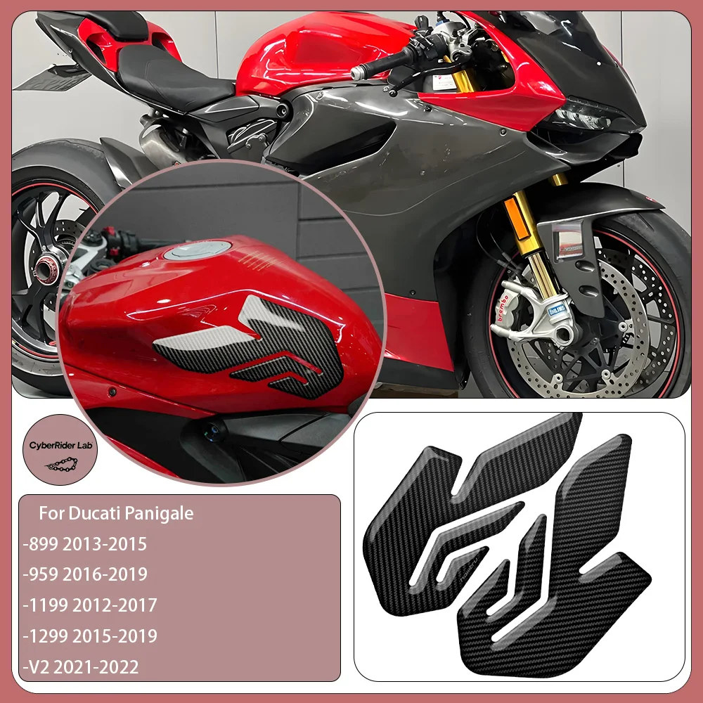 

Для Ducati Panigale V2 899/959/1199/1299 мотоциклетная карбоновая накладка на бак, наколенник-подарок «Снова в школу» для гонщиков ​ ​