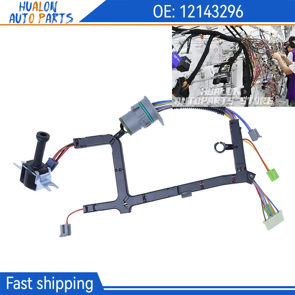 12143296 350-0025 77995A 4L60E 4L65E Transmission Internal Wiring Harness with 13 Pin Connector 1993-2002