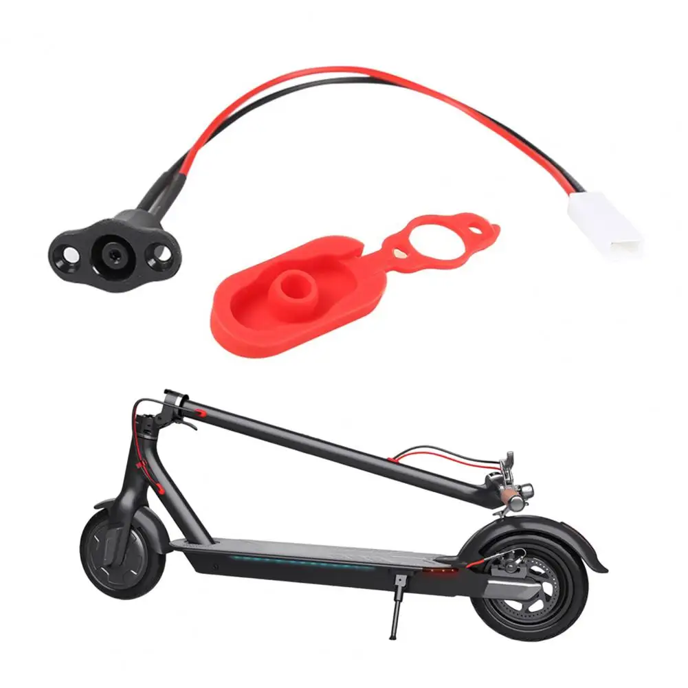 

Силиконовый чехол для порта зарядного устройства 2025 с линией зарядки, водонепроницаемая защита порта зарядного устройства для скутера Xiaomi M365 Pro2