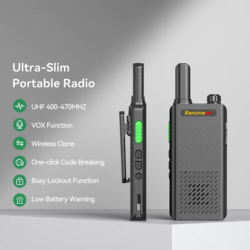 Walkie Talkie Mini Portable UHF 400-470MHz 16CH Long Range Type-c Charging Two Way Radio for Outdoor Hunting Traveling