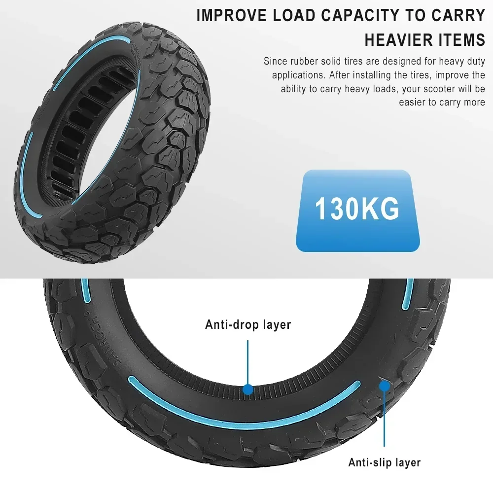 Vollreifen 10X3,0 Waben für ZERO10X /Kugoo M4 G1 Dualtron E-Scooter Rad Gummi 255*80 80/65-6 Vollreifen Elektroroller – Detail 8