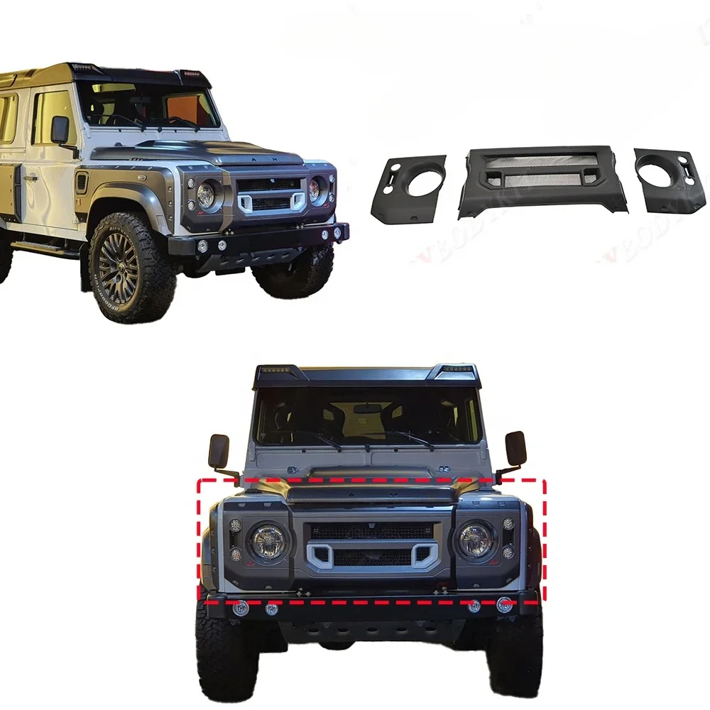 

for model Land Rover Defender 90 110 Auto Parts Grille Engine bonnet air intake air intake WideBody kit for Headlight cover