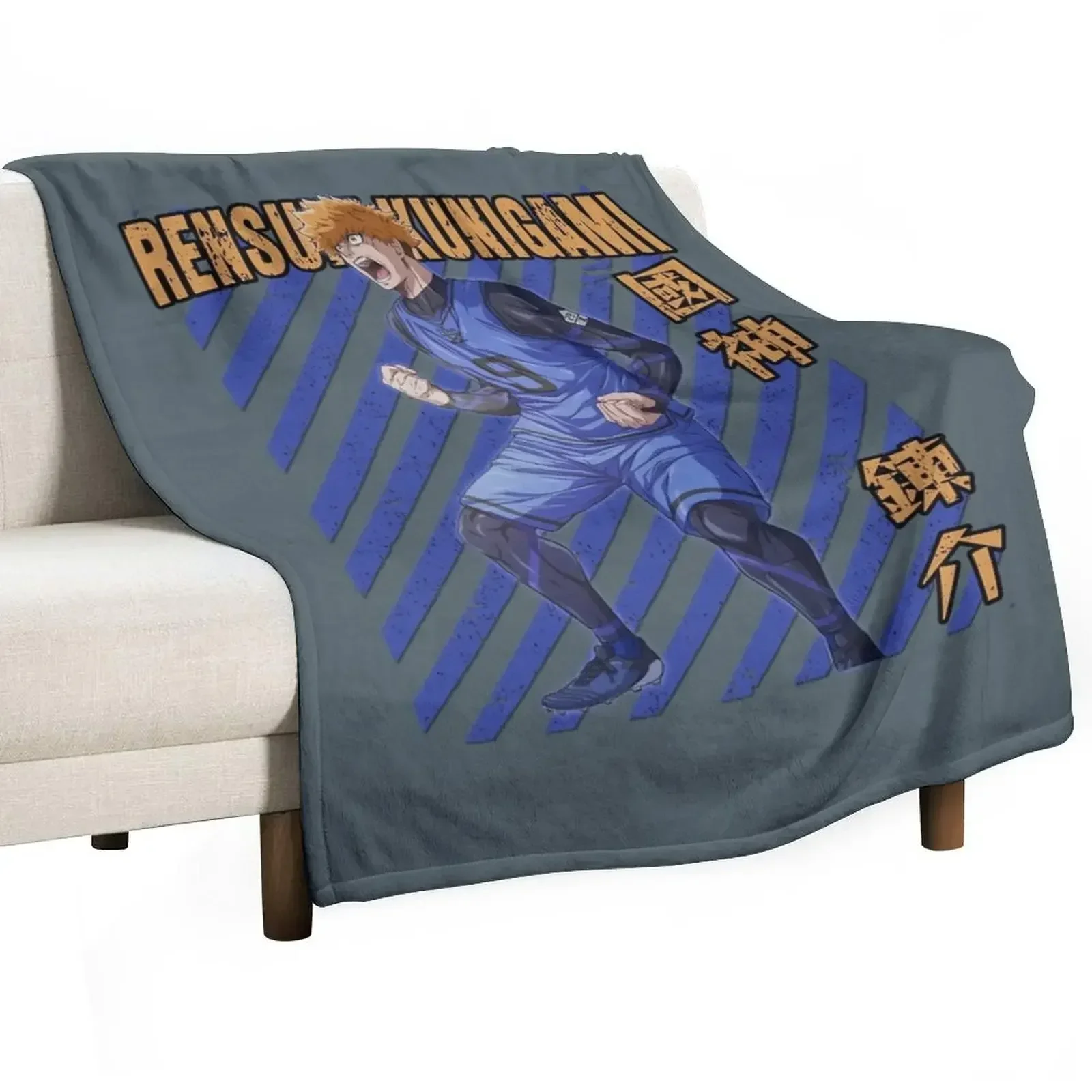 

Rensuke Kunigami Blue Lock Anime Throw Blanket Sofa Quilt Cute Hairy cosplay anime Blankets