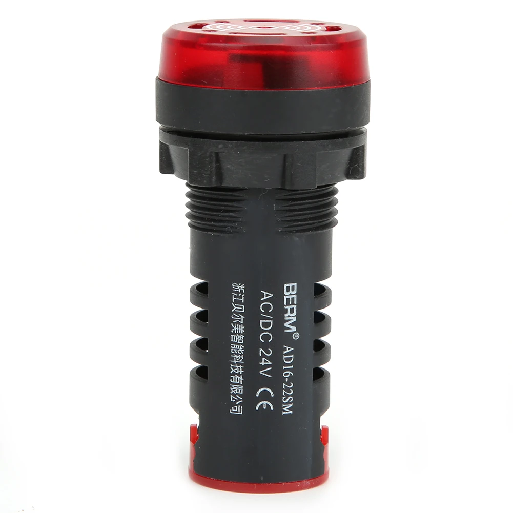 10 Pcs LED Buzzer Red Flash Alarm Indicator Lamp Bottom Dustproof Base High Temperature Resistant Shell Buzzer Alarm