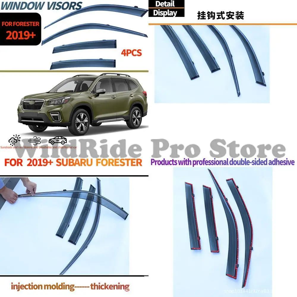 

1 set For Subaru Forester 2019 Window Rain Visors Sun Shade