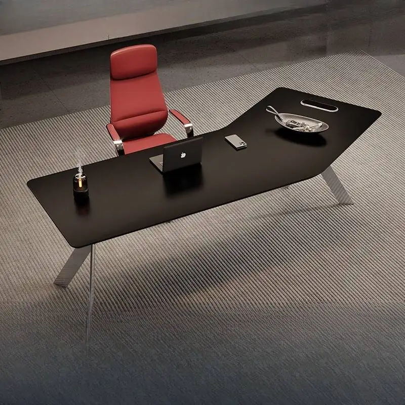 Wooden Strong Executive Office Desk Black Desktop Cheap Modern Executive Office Desk Luxury Study Tisch Small Spaces Furniture
