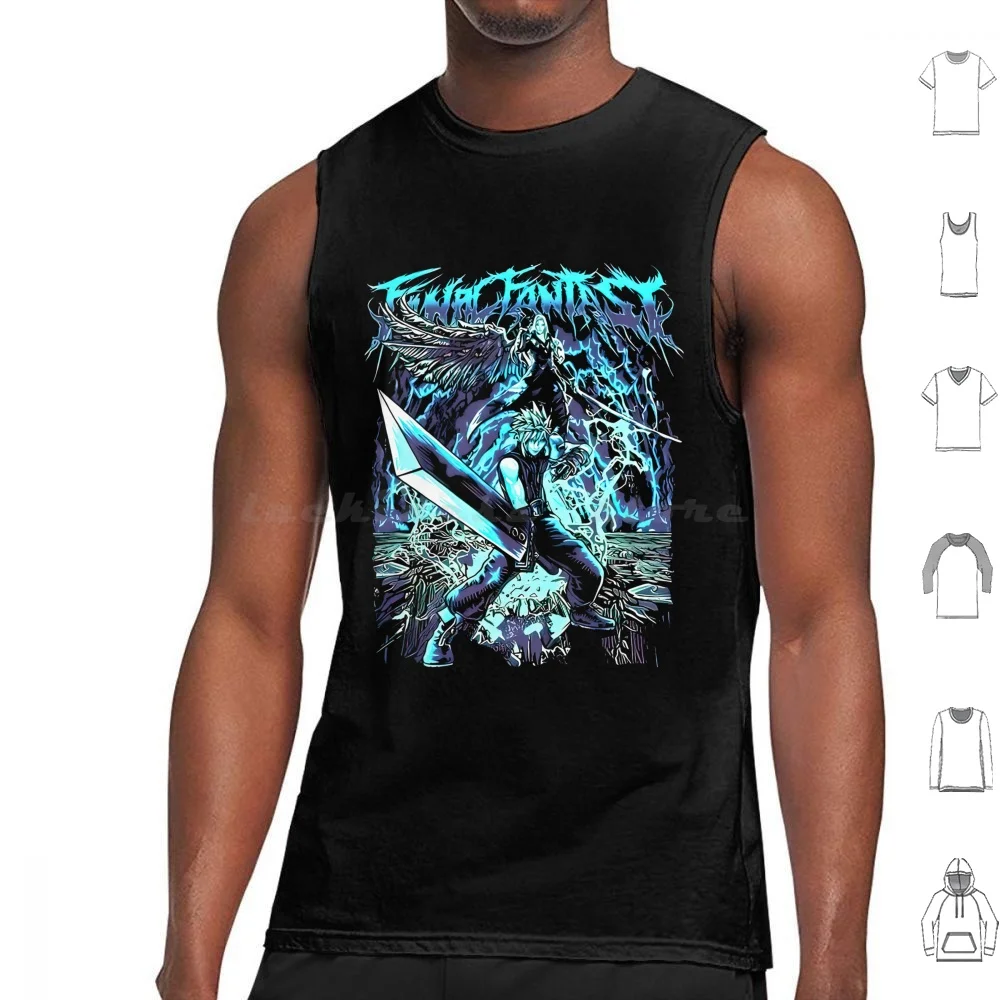 Final Fantasy Art Camisetas sin mangas Chaleco sin mangas Final Fantasy Vii Crisis Core Final Fantasy 7 Crisis Core Reunion Ff7 Crisis
