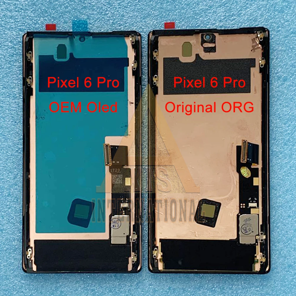 Original AMOLED For Google Pixel 6 Pro 6Pro Pixel 6A LCD Display Screen Touch Panel Digitizer For Google6 Pixel6 GB7N6 LCD Frame